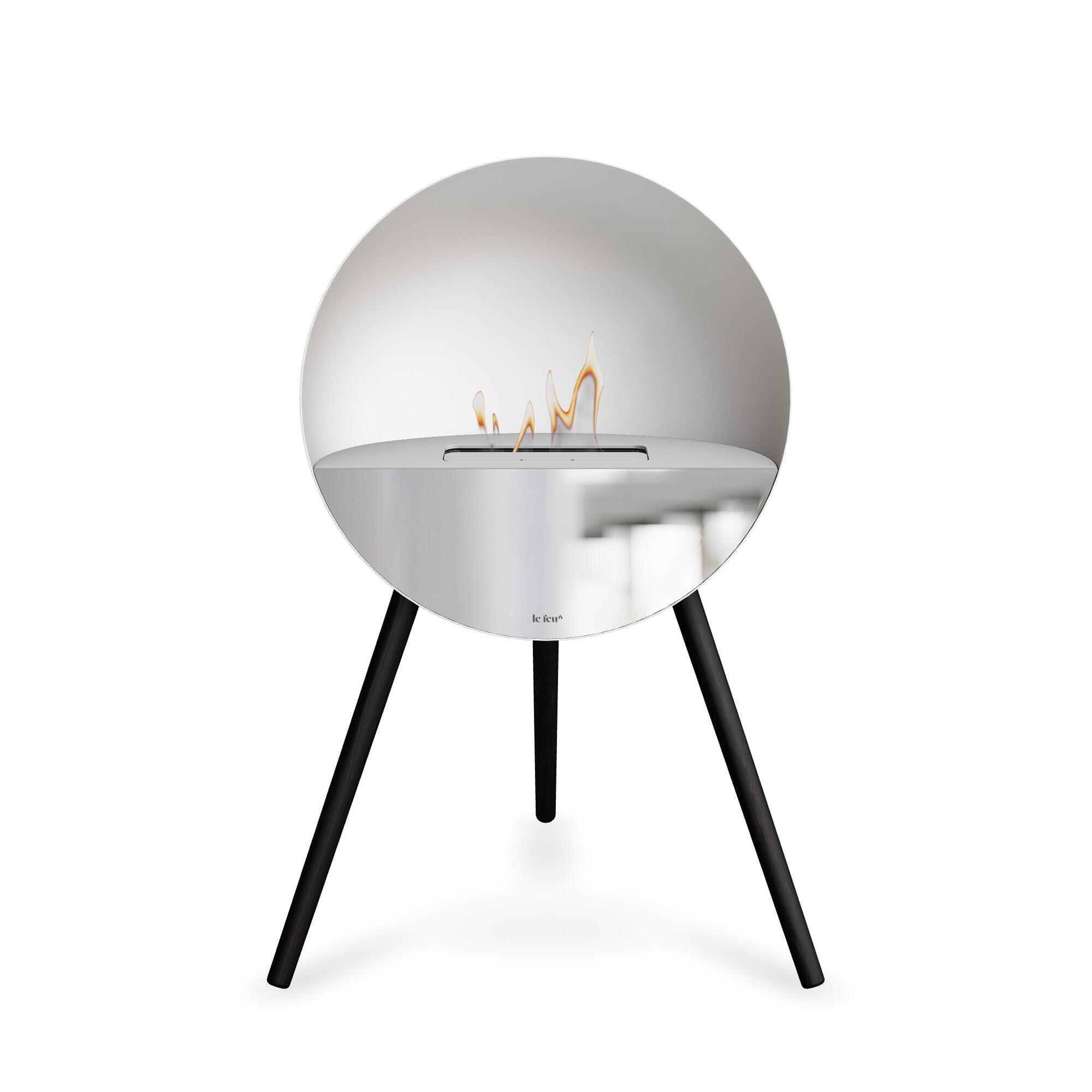  Hvid biopejs - Eye - hvid og spejl front - ben i sort fra Le Feu (Varenr: 803548)