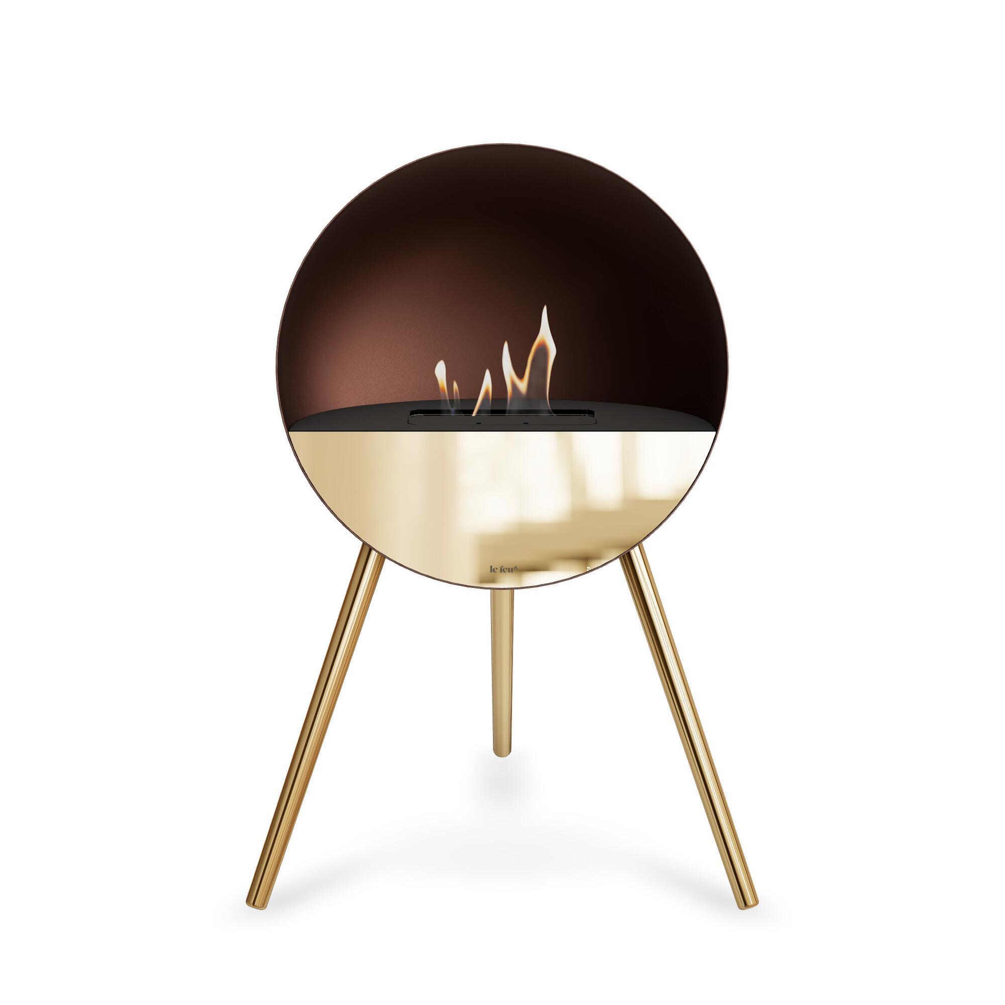 Mocca biopejs - Eye - sort og rose gold front - ben i rose gold fra Le Feu (Varenr: 802400)