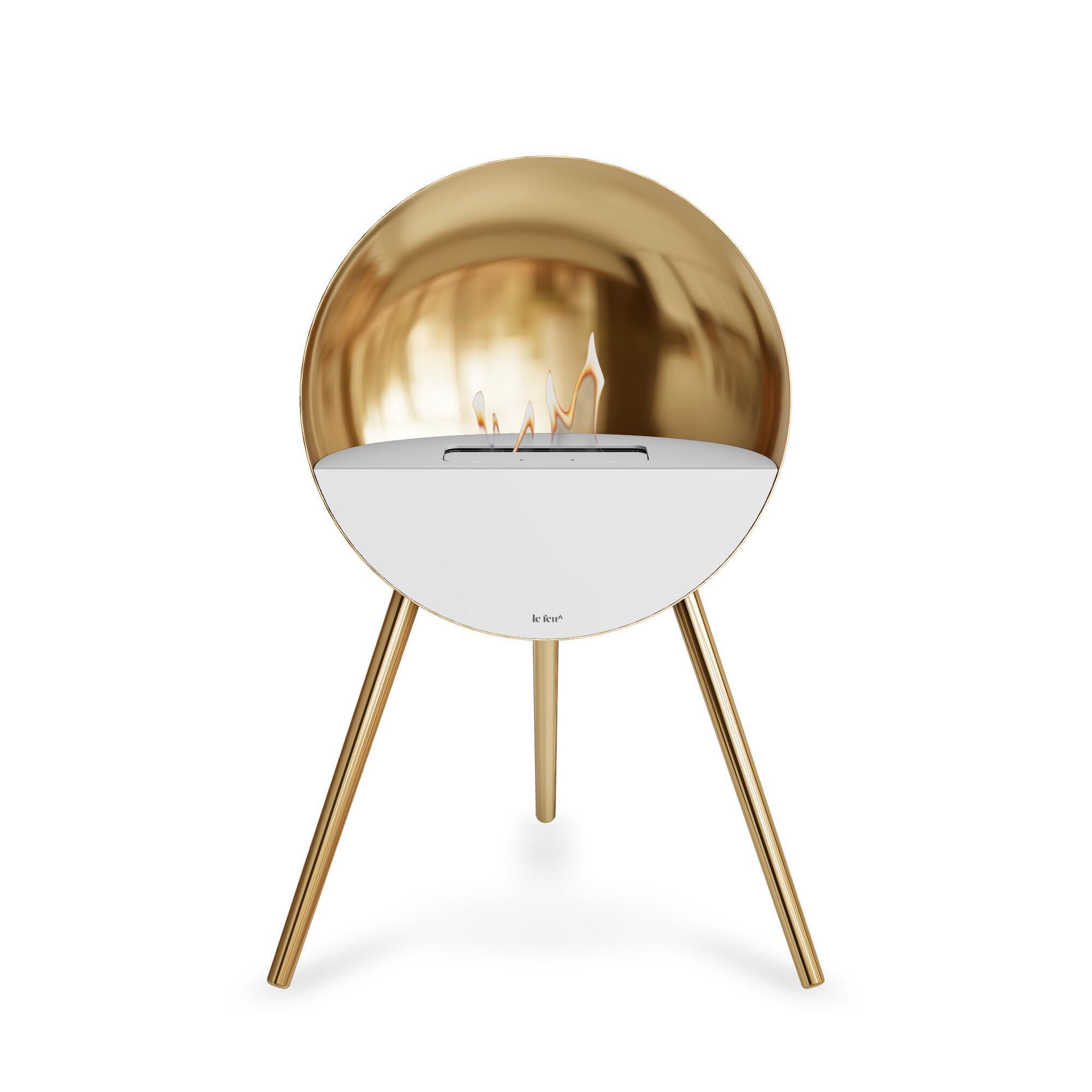  Rose Gold biopejs - Eye - hvid front - ben i rose gold fra Le Feu (Varenr: 803352)