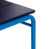  Koi Bænk Blå/Mørkeblå fra Hübsch Interiør i Askfiner, Jern, MDF (Varenr: 022009)