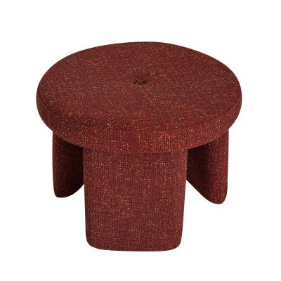  Rocco Puf Rød fra Hübsch Interiør i Polyester (100%) (Varenr: 022013)