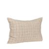  Rhythmic Pude Beige/Orange/Sort fra Hübsch Interiør i Bomuld (75%), Linned (10%), Polyester (15%) (Varenr: 522005)
