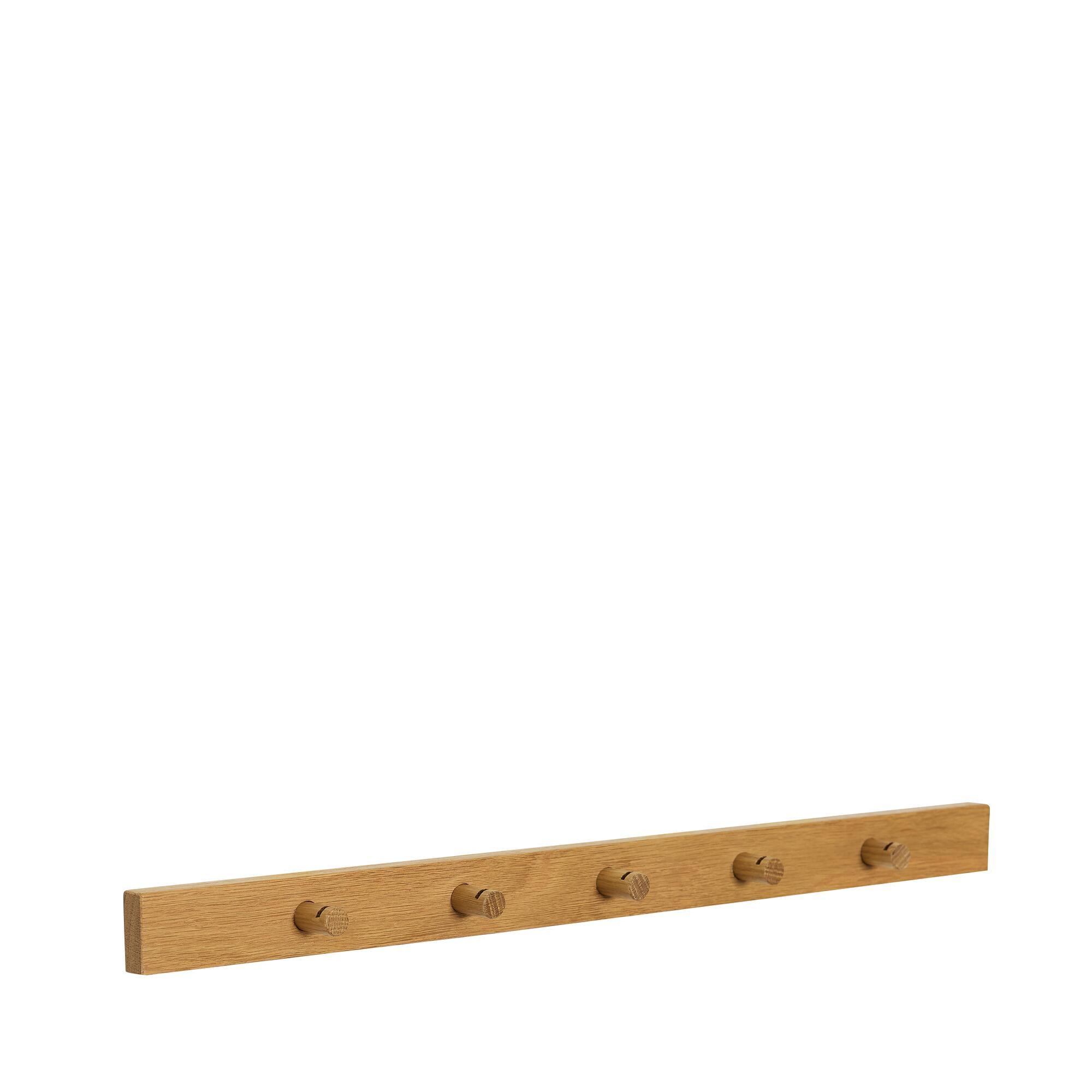  Cosplay Knagerække Natur fra Hübsch Interiør i MDF, Egetræsfiner, Egetræ (Varenr: 882004)
