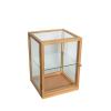  Poetic Udstillingsmontre Small Natur fra Hübsch Interiør i Glas, MDF, Egetræsfiner, Egetræ (Varenr: 882007)
