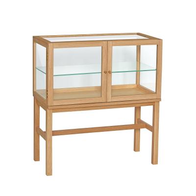  Poetic Udstillingsmontre Natur fra Hübsch Interiør i Glas, MDF, Egetræsfiner, Egetræ (Varenr: 882008)
