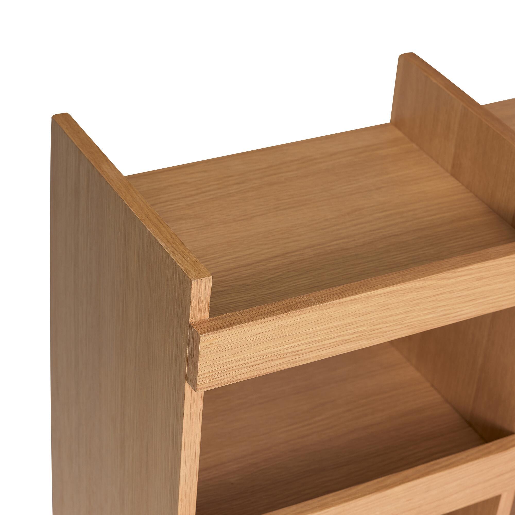  Momentum Reol Natur fra Hübsch Interiør i MDF, Egetræsfiner (Varenr: 882010)