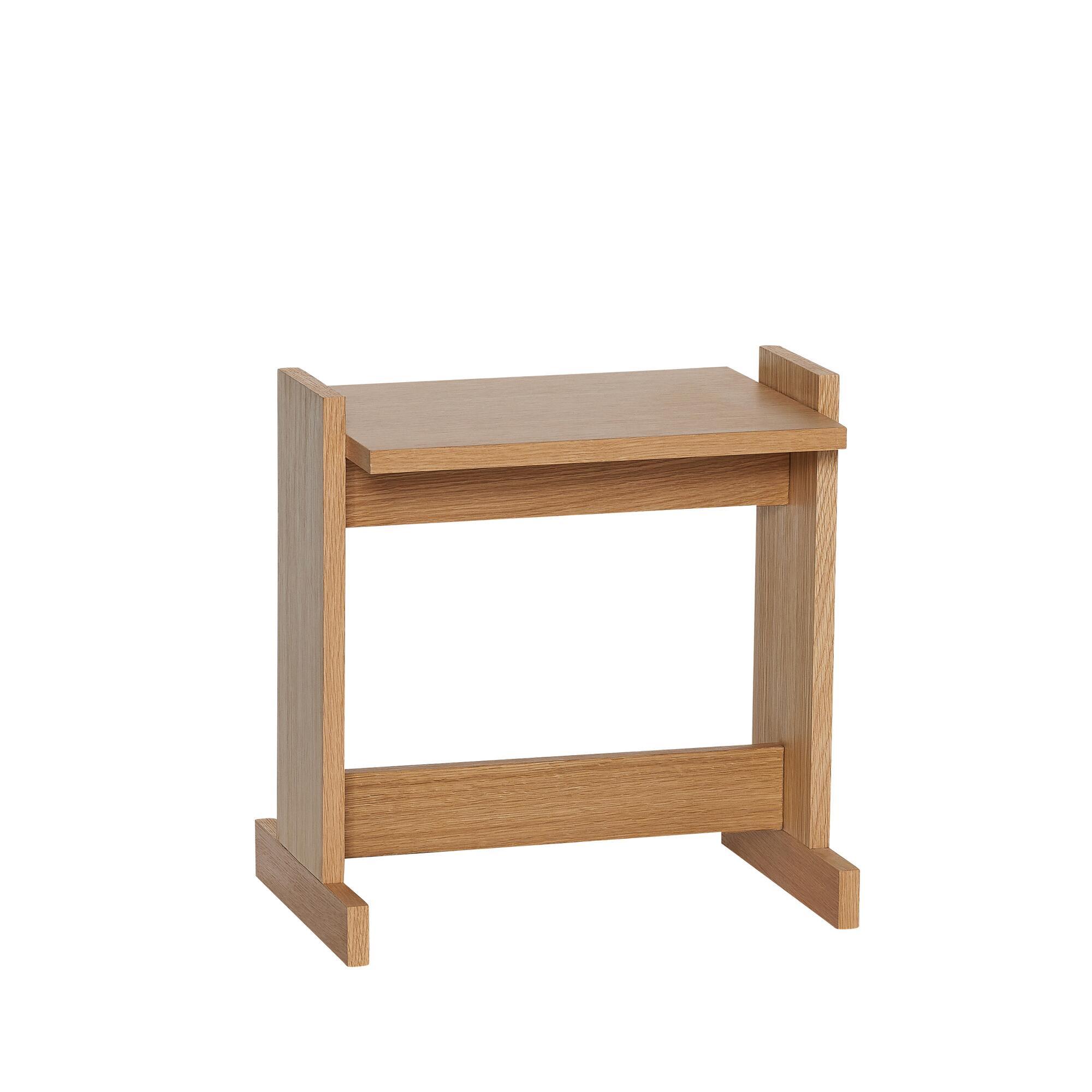  Futu Sidebord Natur fra Hübsch Interiør i MDF, Egetræsfiner (Varenr: 882011)