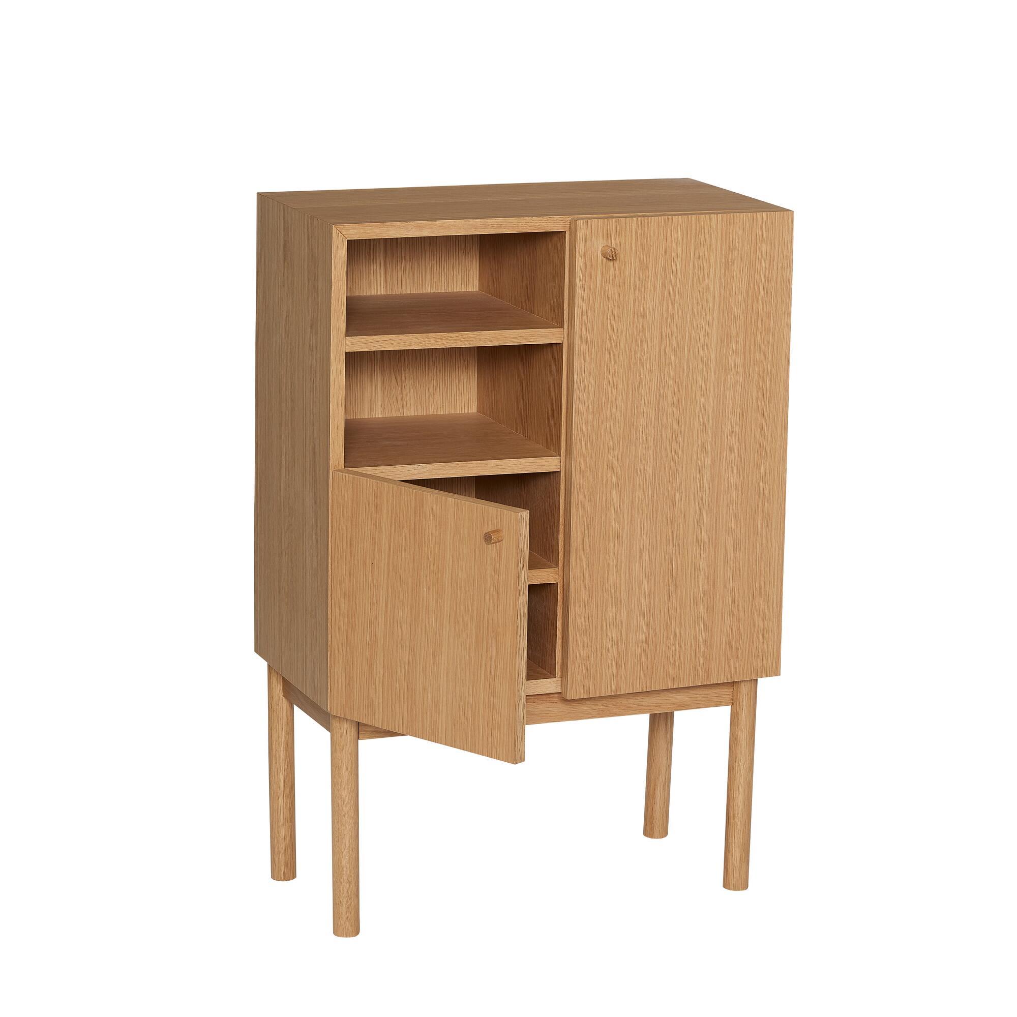  Nobby Konsolbord Natur fra Hübsch Interiør i MDF, Egetræsfiner, Egetræ (Varenr: 882021)