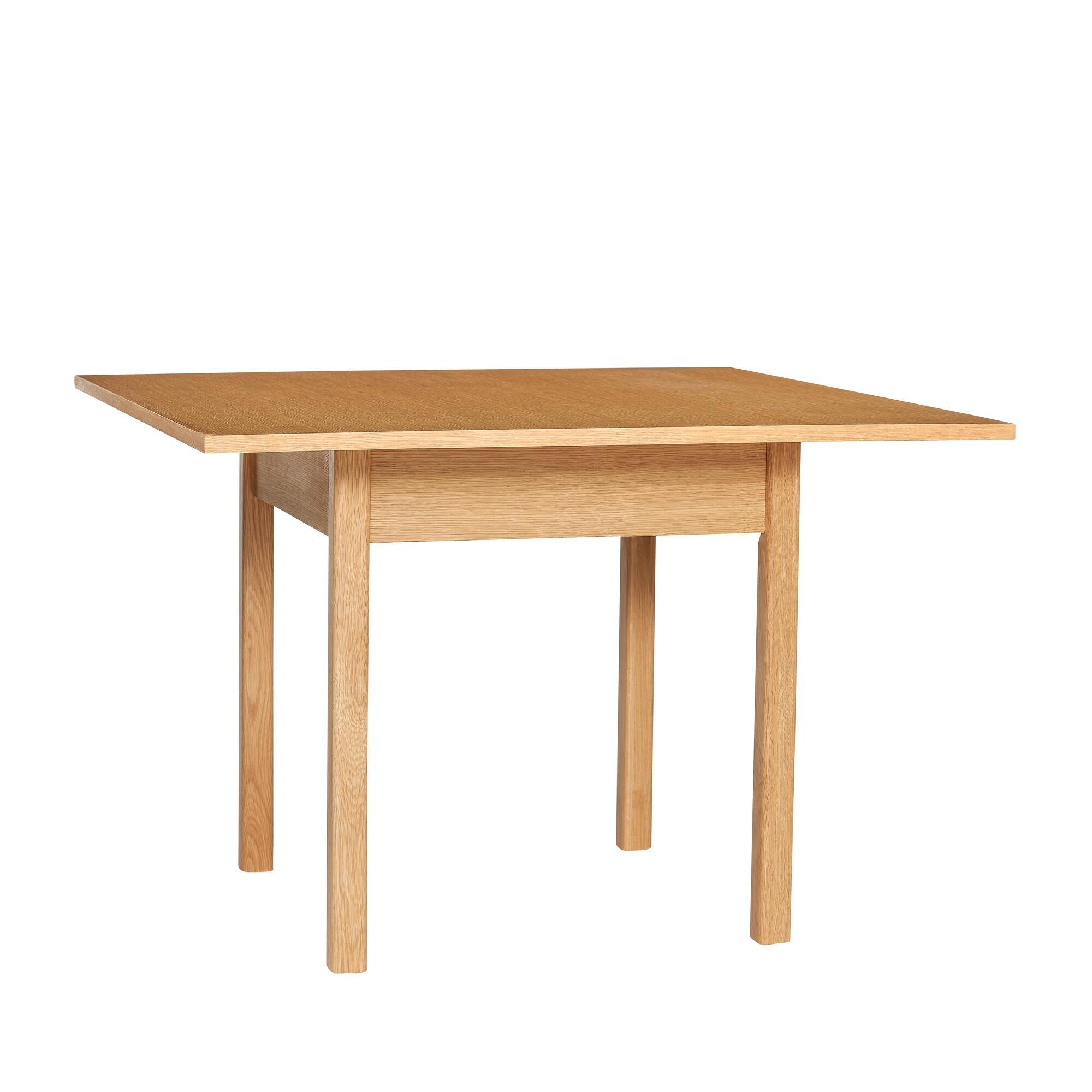  Geo Spisebord Natur fra Hübsch Interiør i MDF, Egetræsfiner, Egetræ (Varenr: 882025)