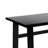  Poke Skrivebord Sort fra Hübsch Interiør i MDF, Egetræsfiner, Egetræ (Varenr: 882027)