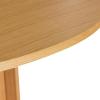  Straight Spisebord Rund Natur fra Hübsch Interiør i MDF, Egetræsfiner (Varenr: 882028)