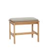  Epoch Bænk Sand/Natur fra Hübsch Interiør i MDF, Egetræsfiner, Egetræ, Polyester (100%) (Varenr: 882029)