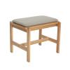  Epoch Bænk Sand/Natur fra Hübsch Interiør i MDF, Egetræsfiner, Egetræ, Polyester (100%) (Varenr: 882029)