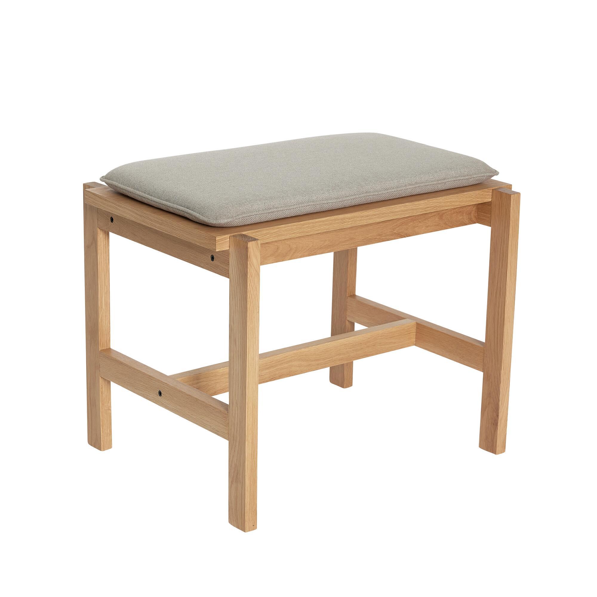  Epoch Bænk Sand/Natur fra Hübsch Interiør i MDF, Egetræsfiner, Egetræ, Polyester (100%) (Varenr: 882029)