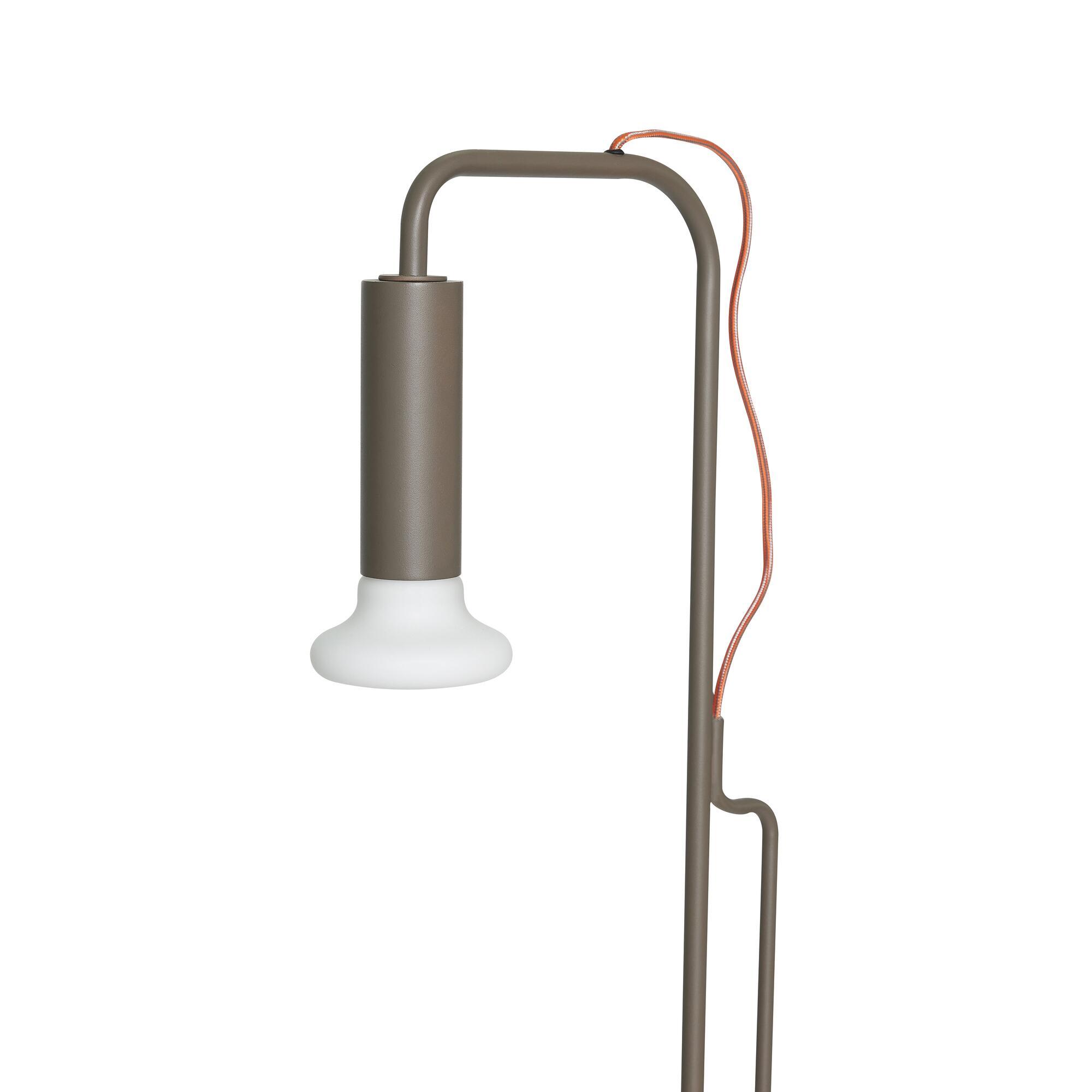  Ido Gulvlampe Brun fra Hübsch Interiør i Glas, Jern (Varenr: 962002)