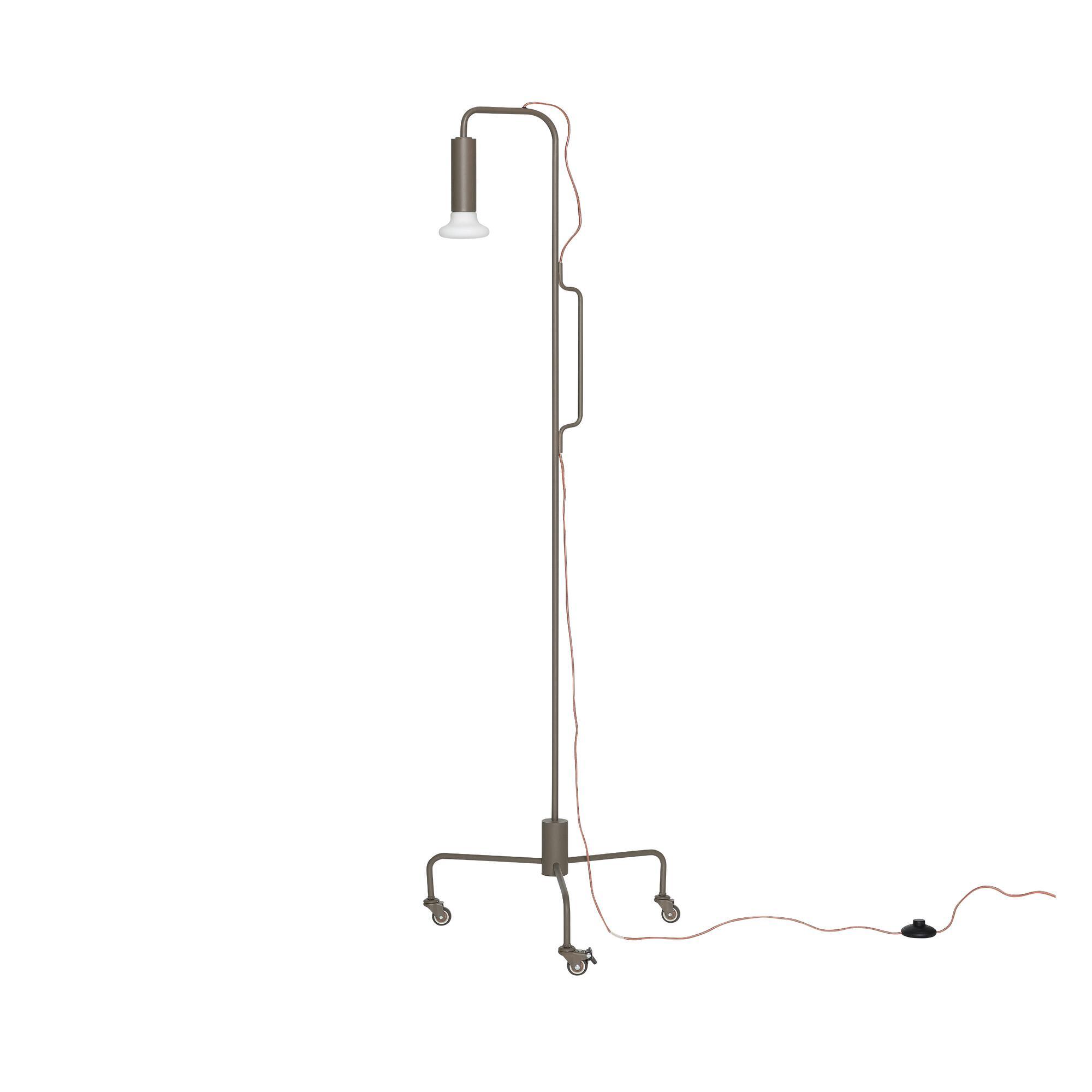  Ido Gulvlampe Brun fra Hübsch Interiør i Glas, Jern (Varenr: 962002)
