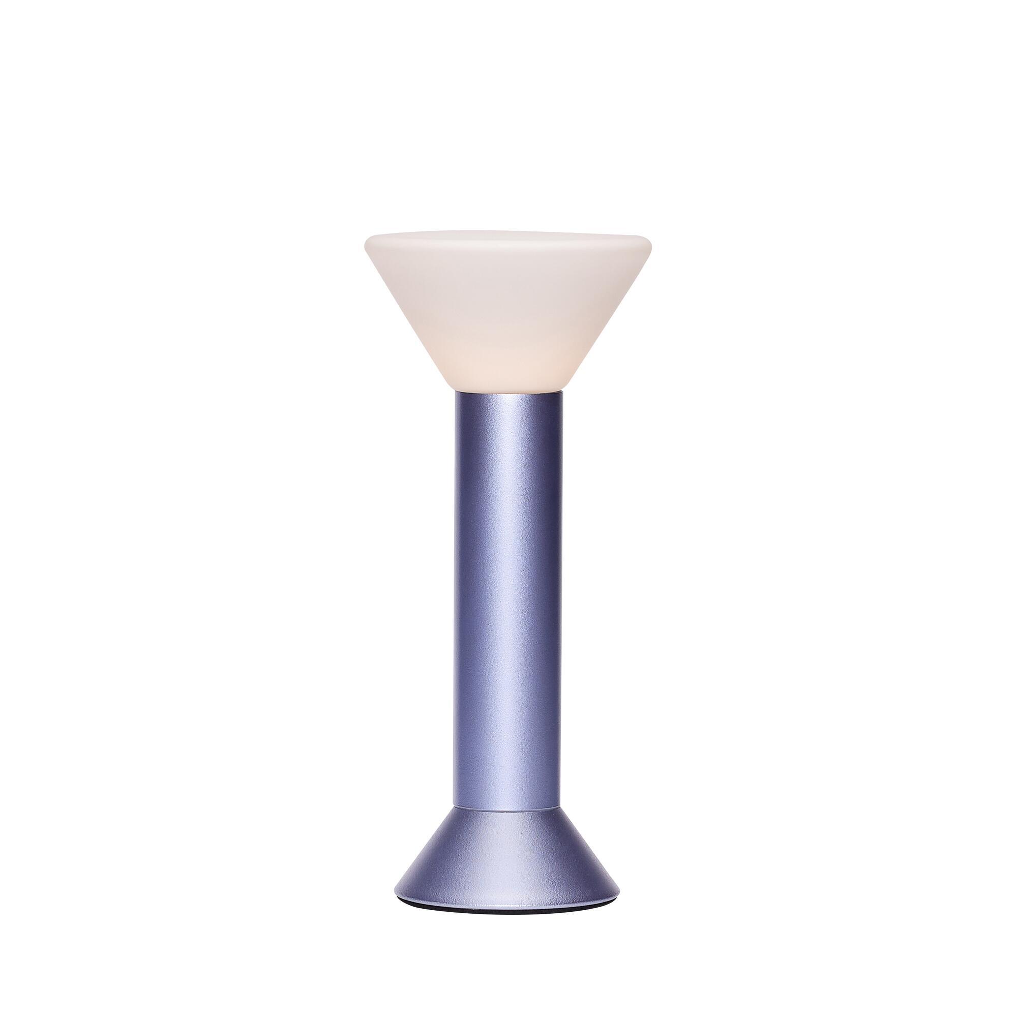  Flash Transportabel Lampe Metallic Purple fra Hübsch Interiør i Glas, Jern (Varenr: 962012)