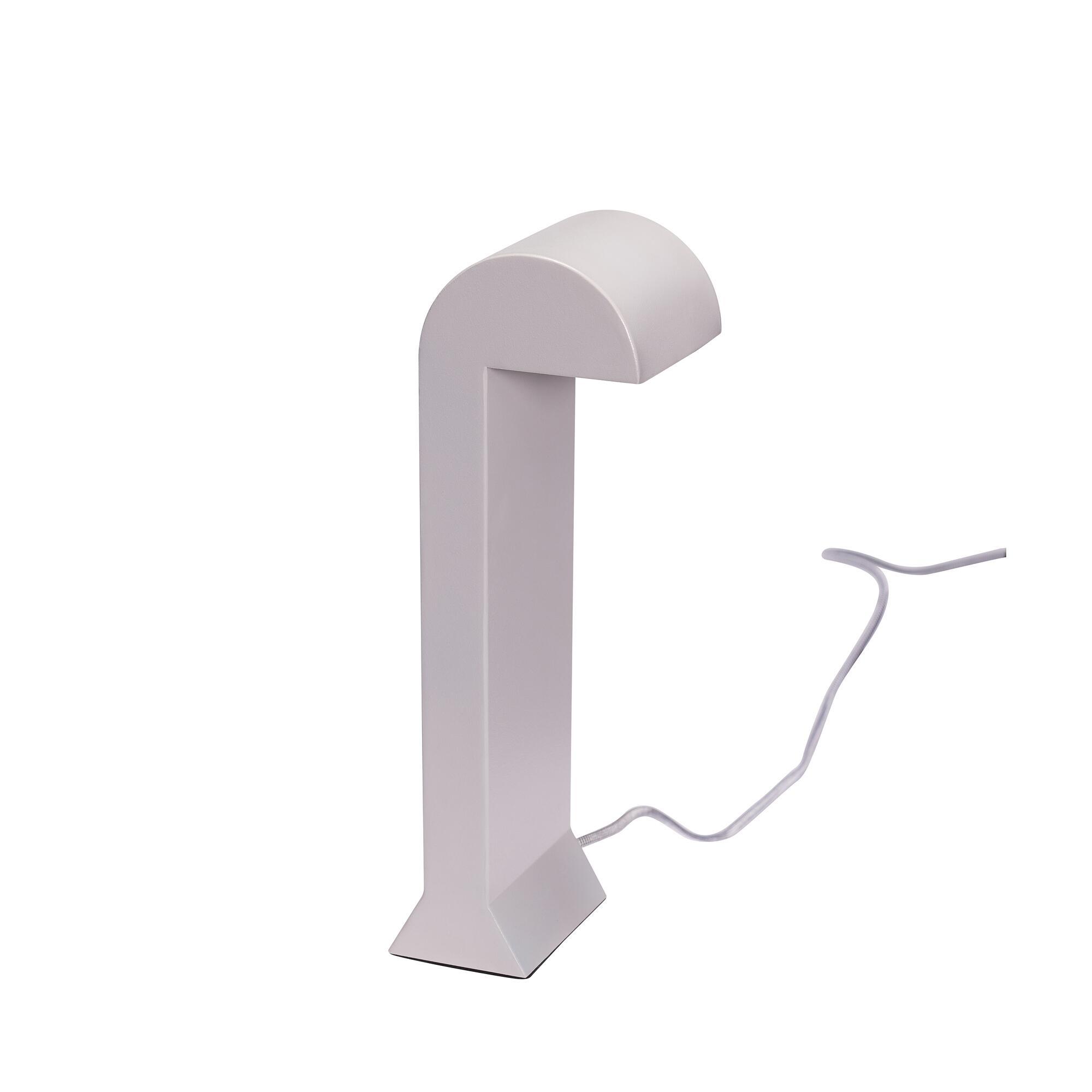  Soothe Bordlampe Lysegrå fra Hübsch Interiør i Jern, Polycarbonat (Varenr: 962015)