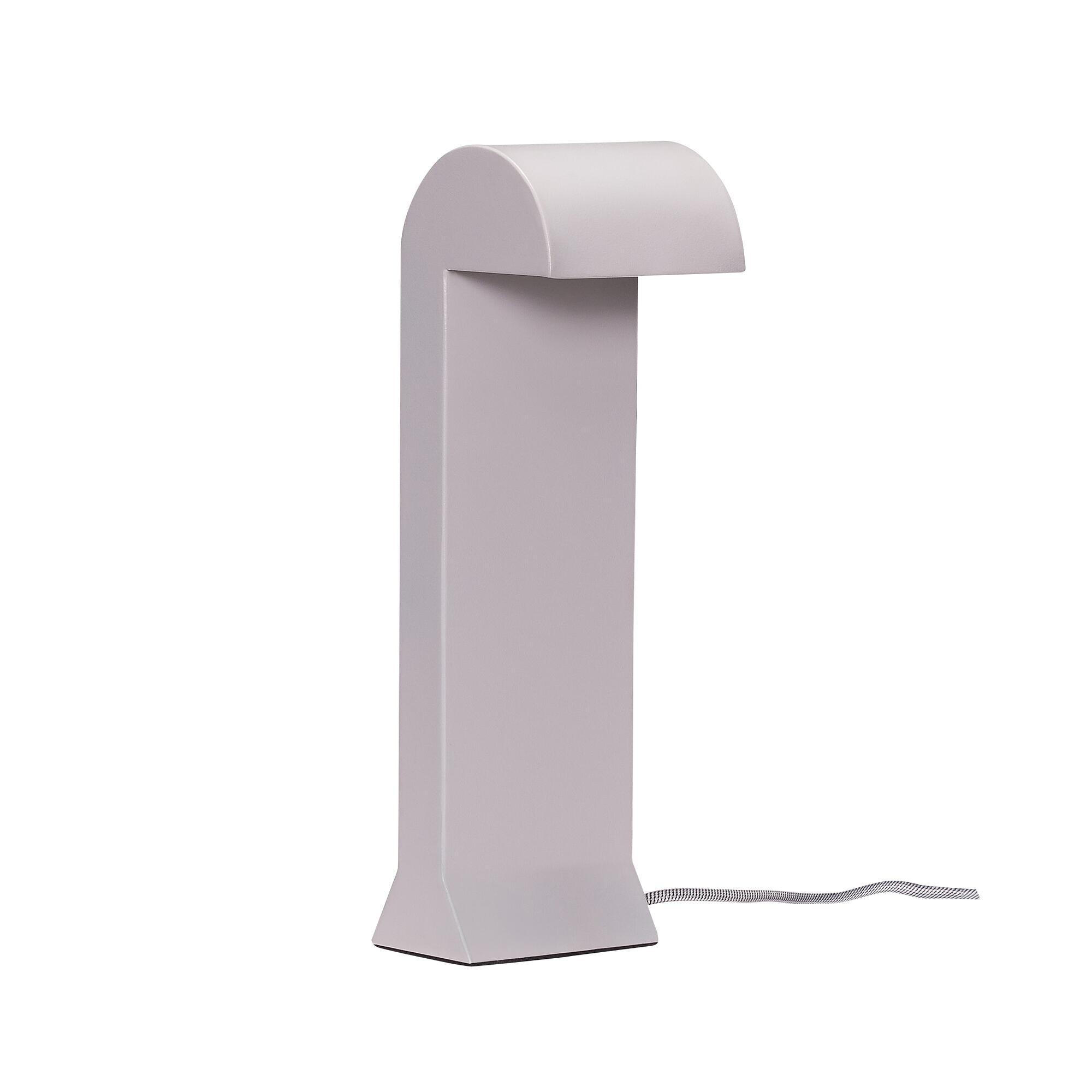  Soothe Bordlampe Lysegrå fra Hübsch Interiør i Jern, Polycarbonat (Varenr: 962015)