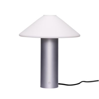  Orbit Bordlampe Metallic silver fra Hübsch Interiør i Glas, Jern (Varenr: 962021)