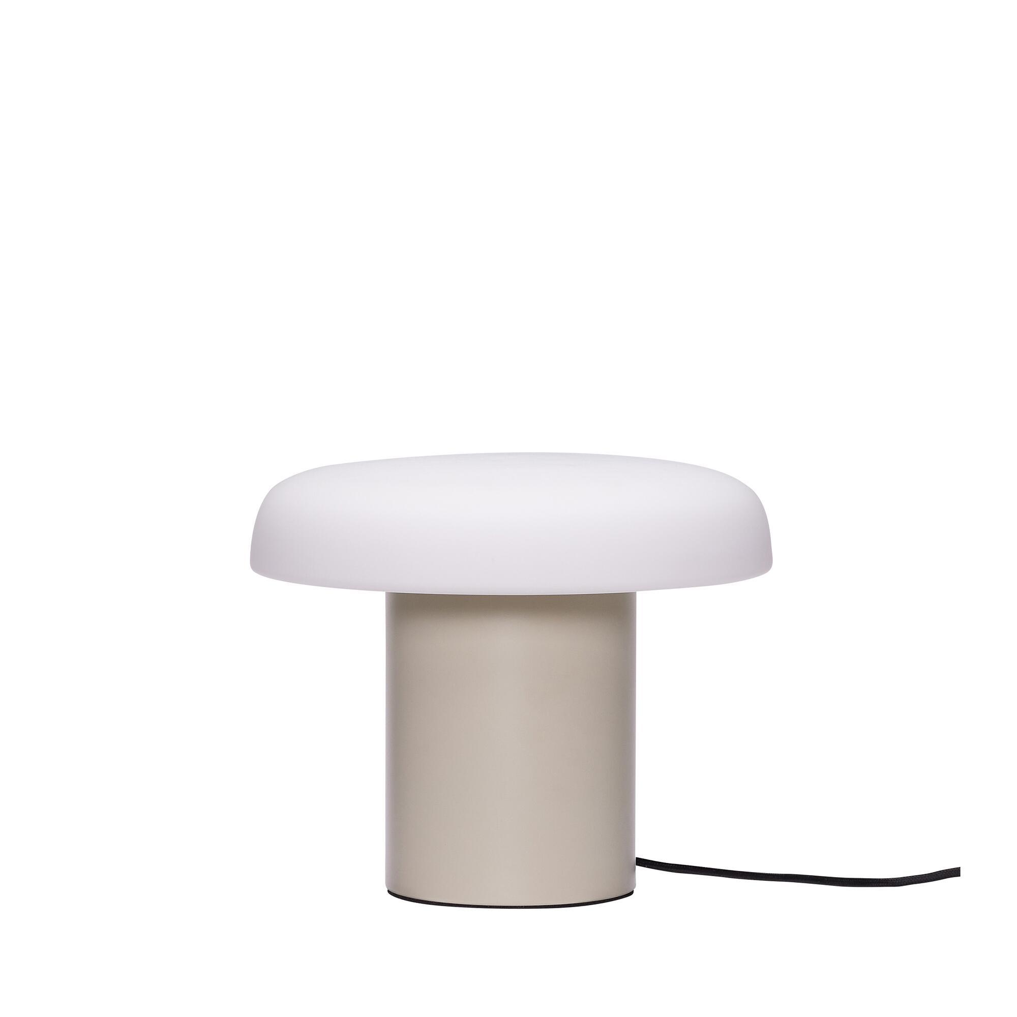  Ateliers Bordlampe Sand/Hvid fra Hübsch Interiør i Glas, Jern (Varenr: 962023)