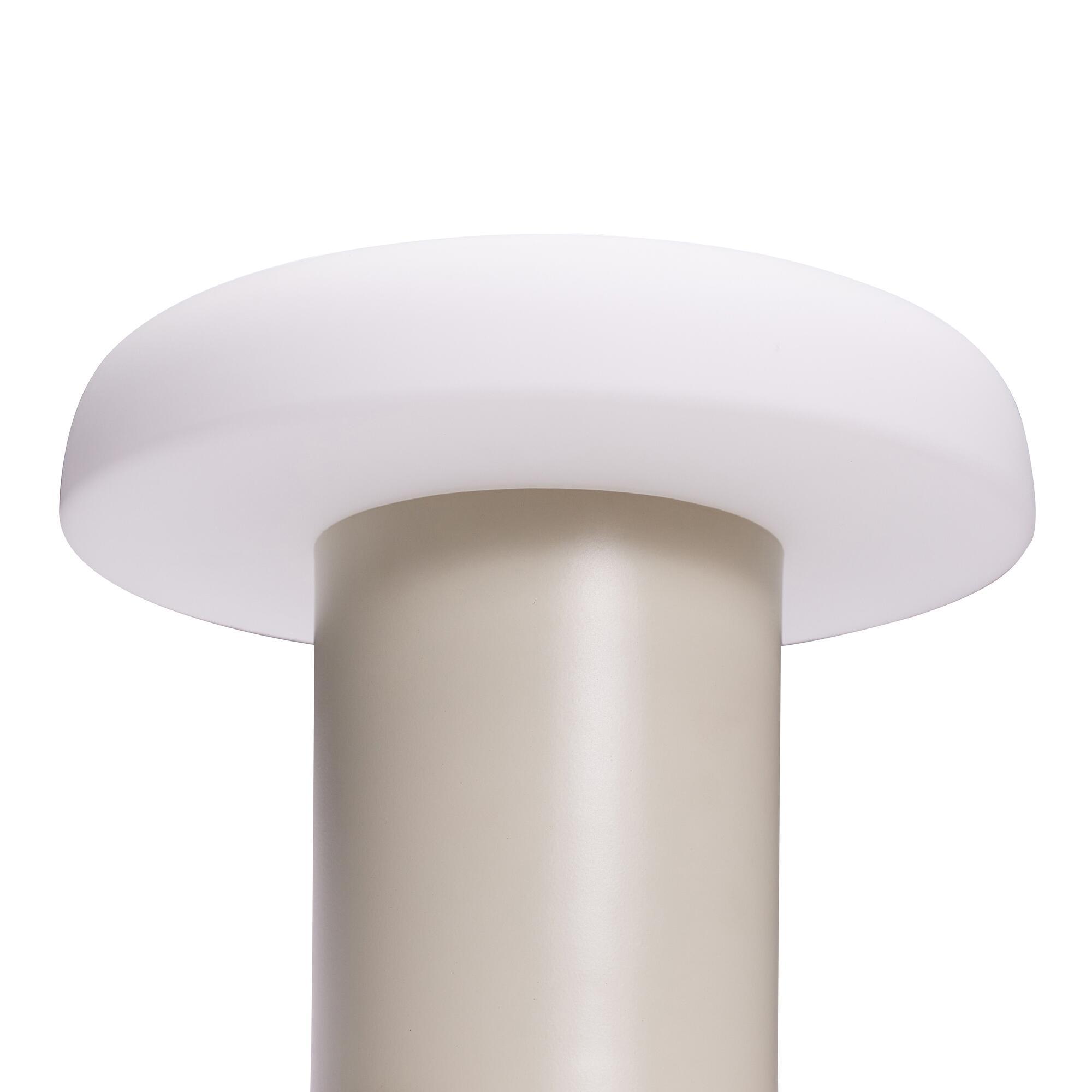  Ateliers Bordlampe Sand/Hvid fra Hübsch Interiør i Glas, Jern (Varenr: 962023)
