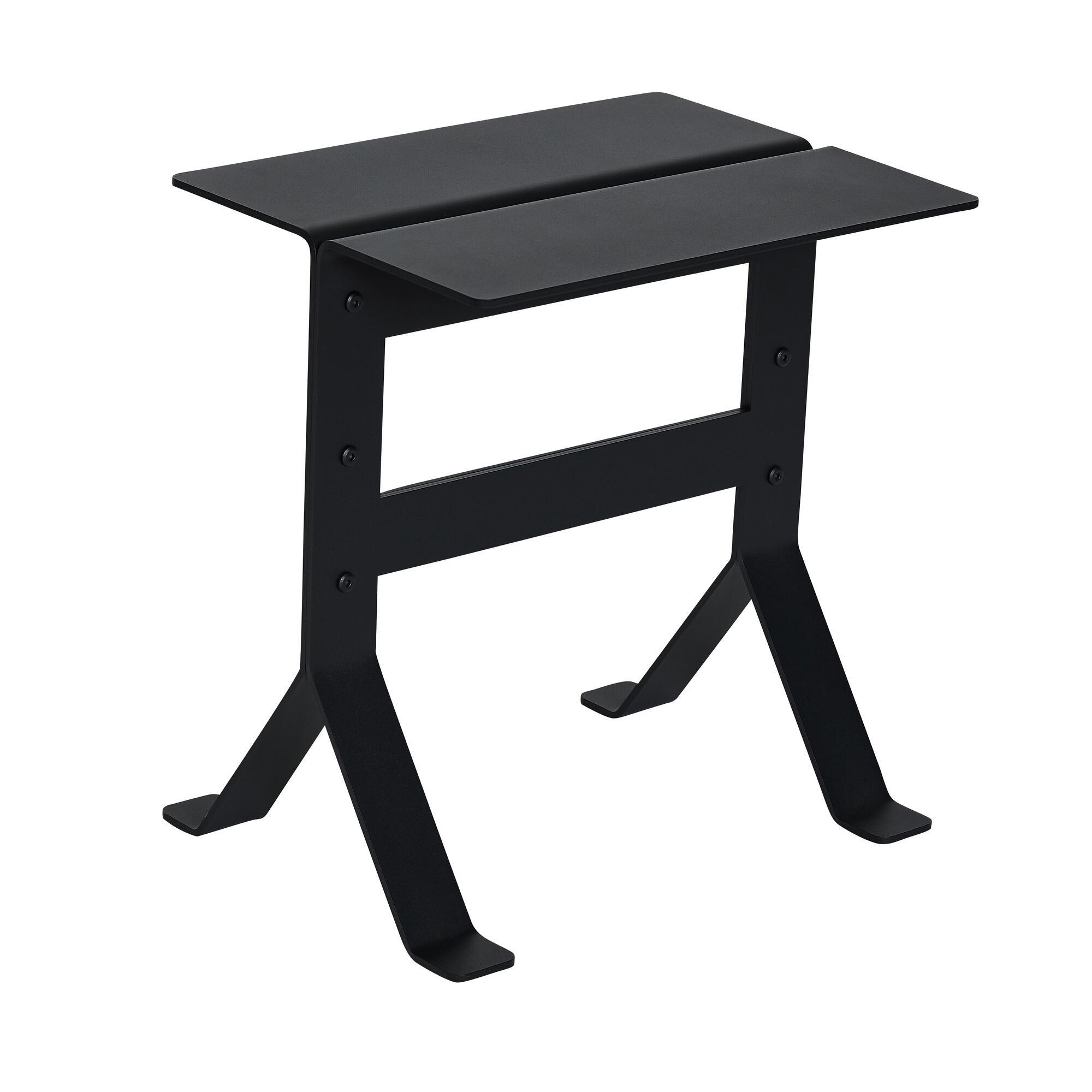  Fold Sidebord Sort fra Hübsch Interiør i Jern (Varenr: 992009)