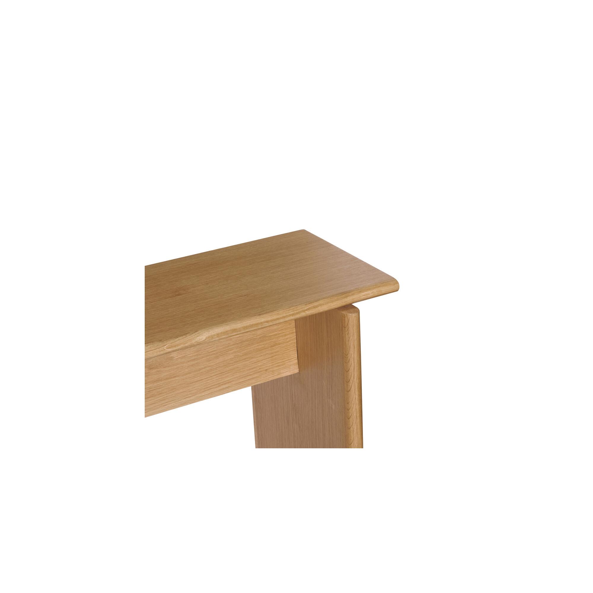 Bænk Skammel i eg, detalje