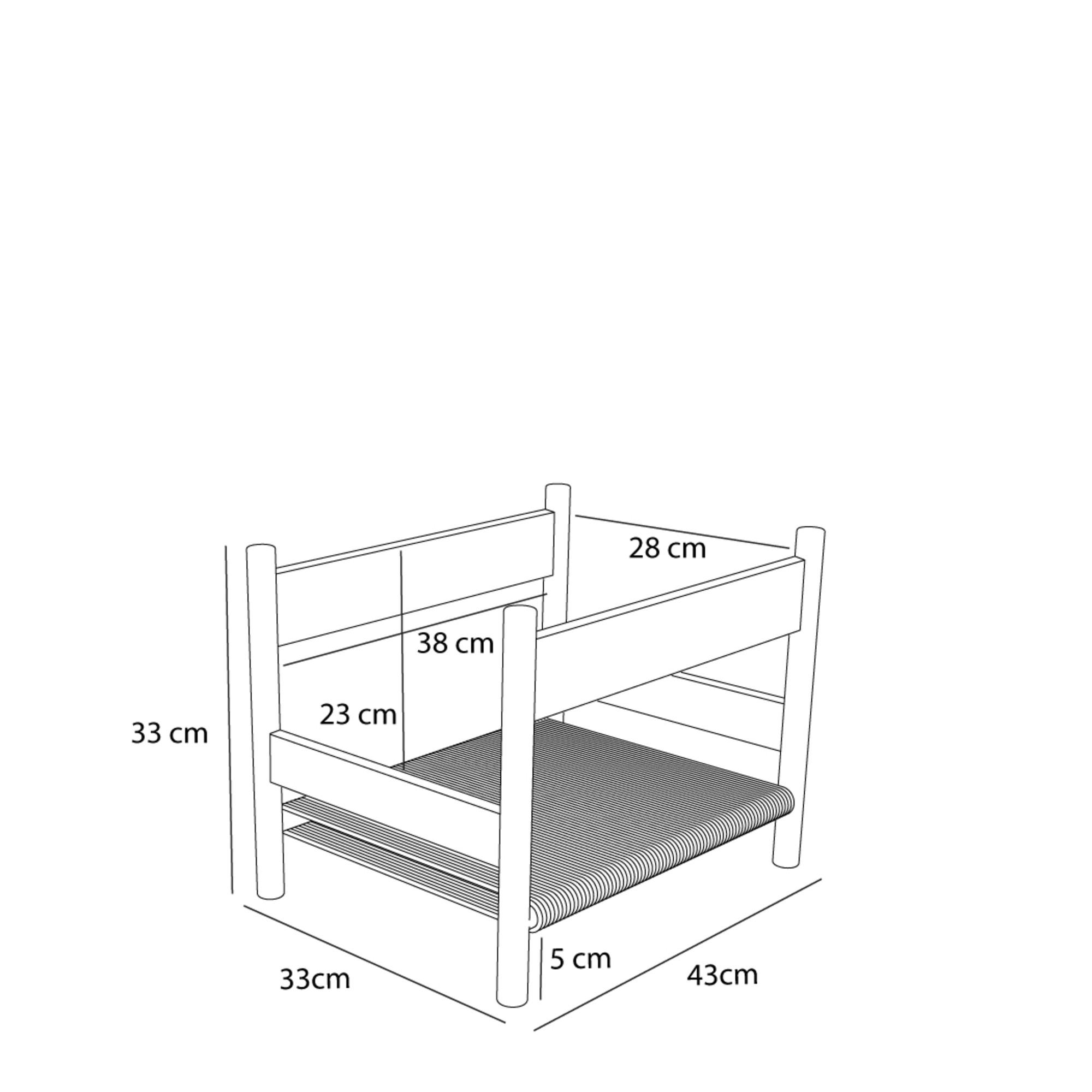 Mål på Heritage magasinholder: 33 x 43 cm, højde 33 cm