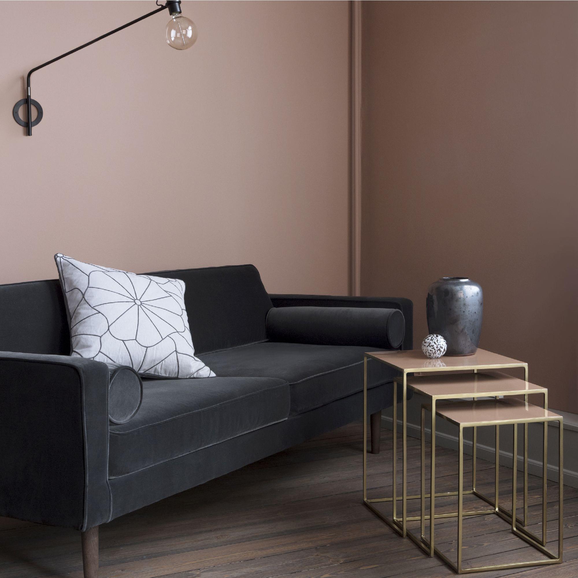  Sofa - Wind - Blå fra Broste Copenhagen i 100% Polyester Velour (Varenr: 31000014)