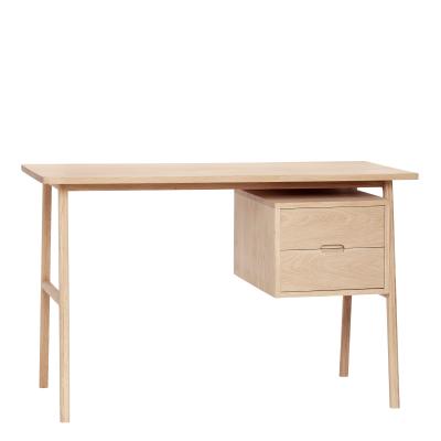 Skrivebord i egetræ med skuffer fra HUbsch Interiør - 880503