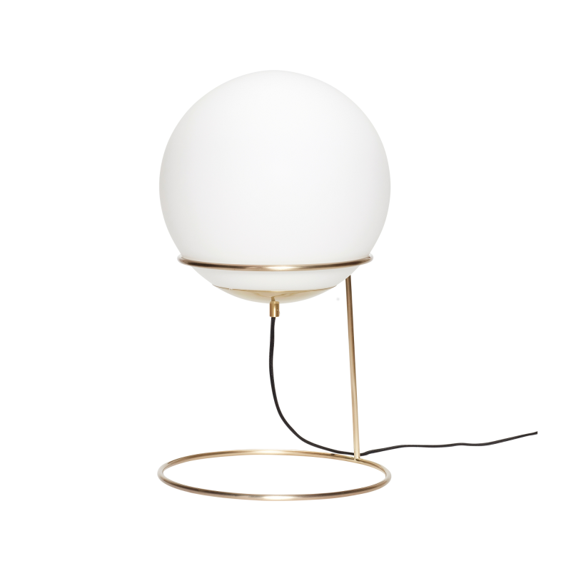 Balance - Bordlampe Hvid-messing og glas