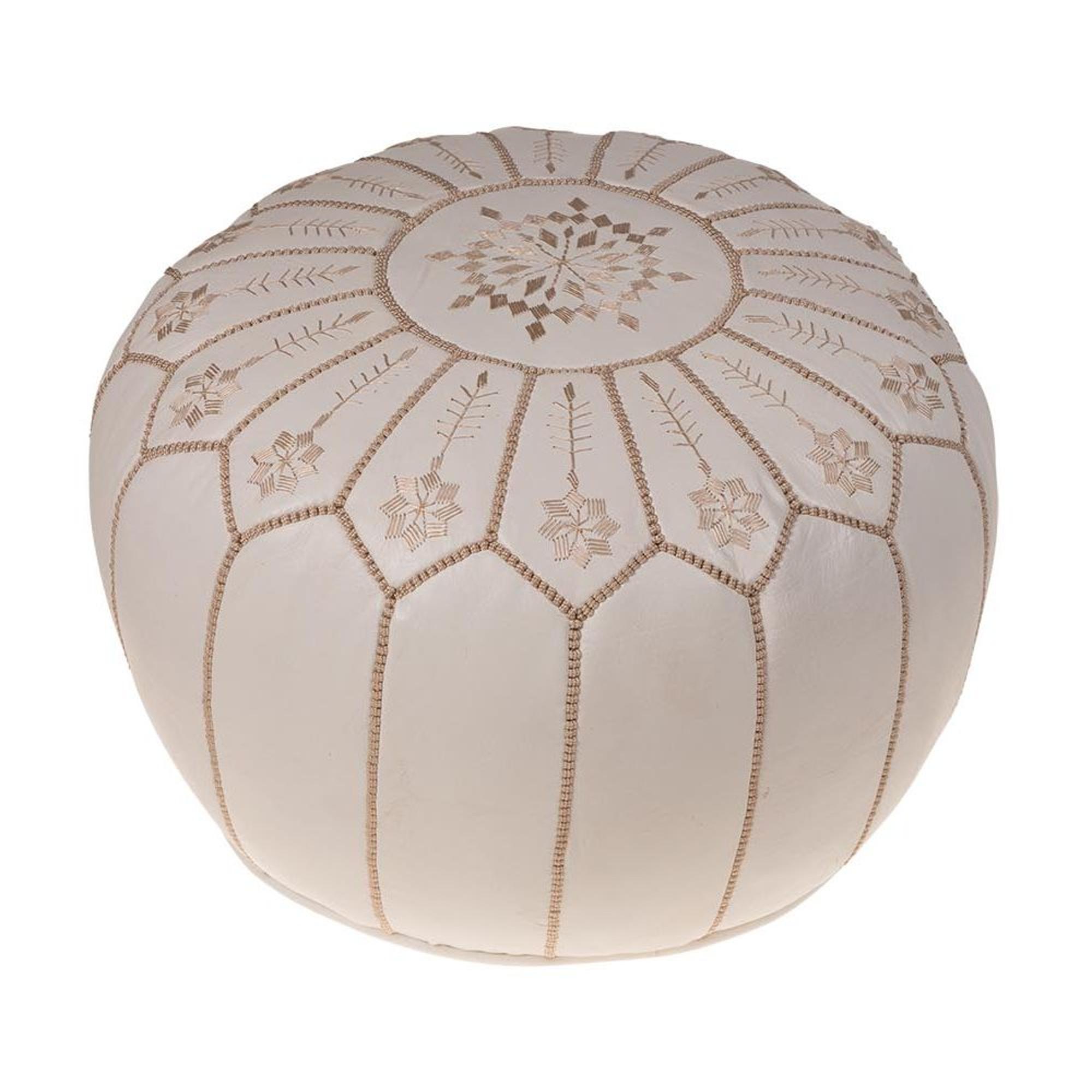 Marokkansk puf i sort fra Sika Design - CDM01001WH
