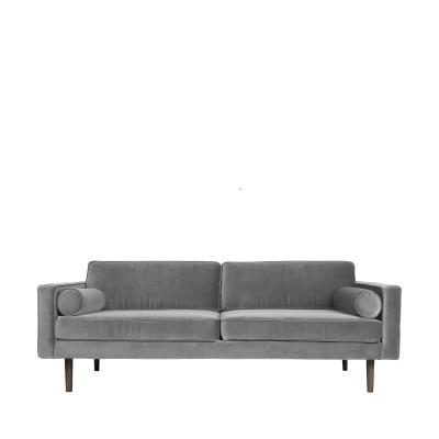 Sofa i grå velour fra Broste Copenhagen 31000038