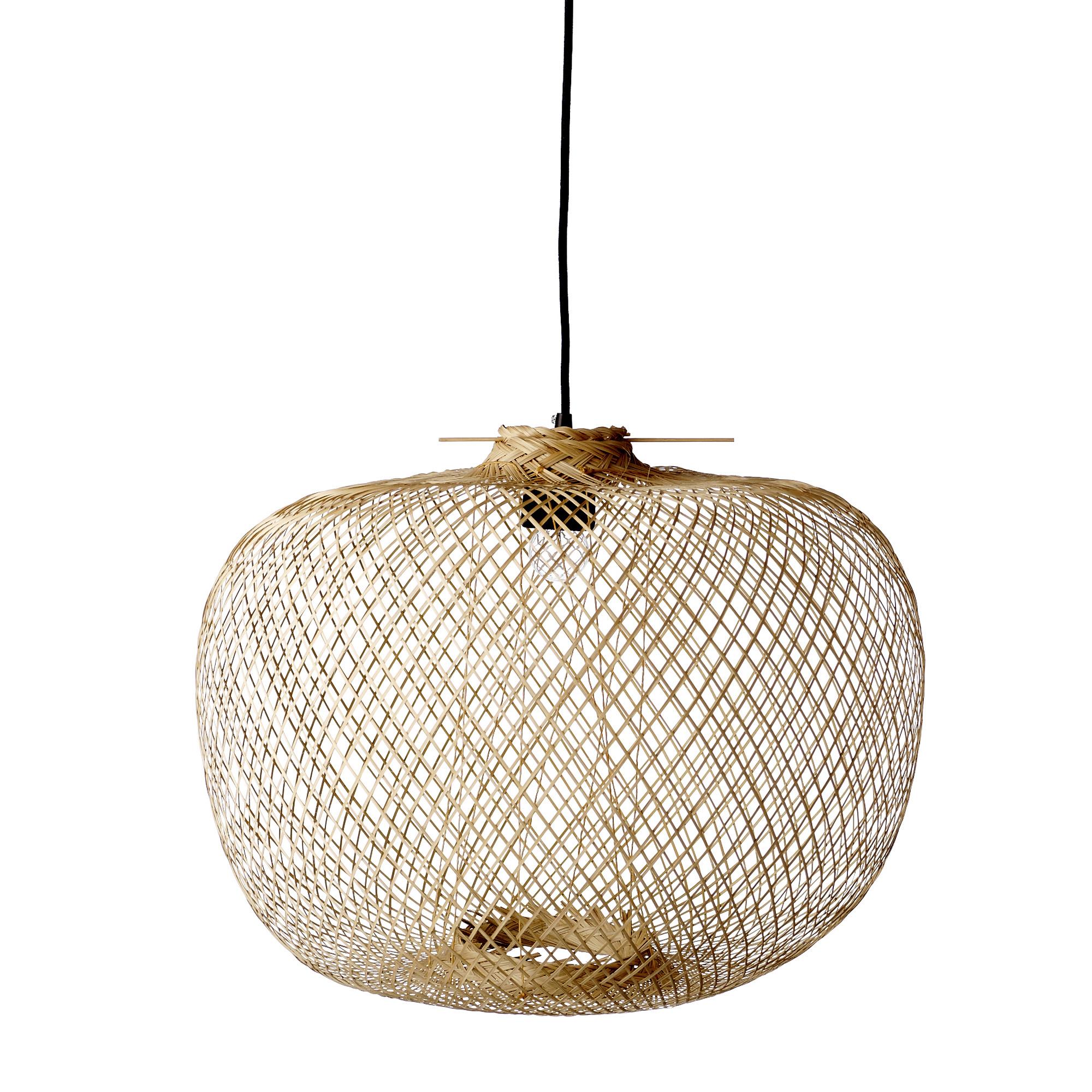 Loftlampe i bambus fra Bloomingville. 906000