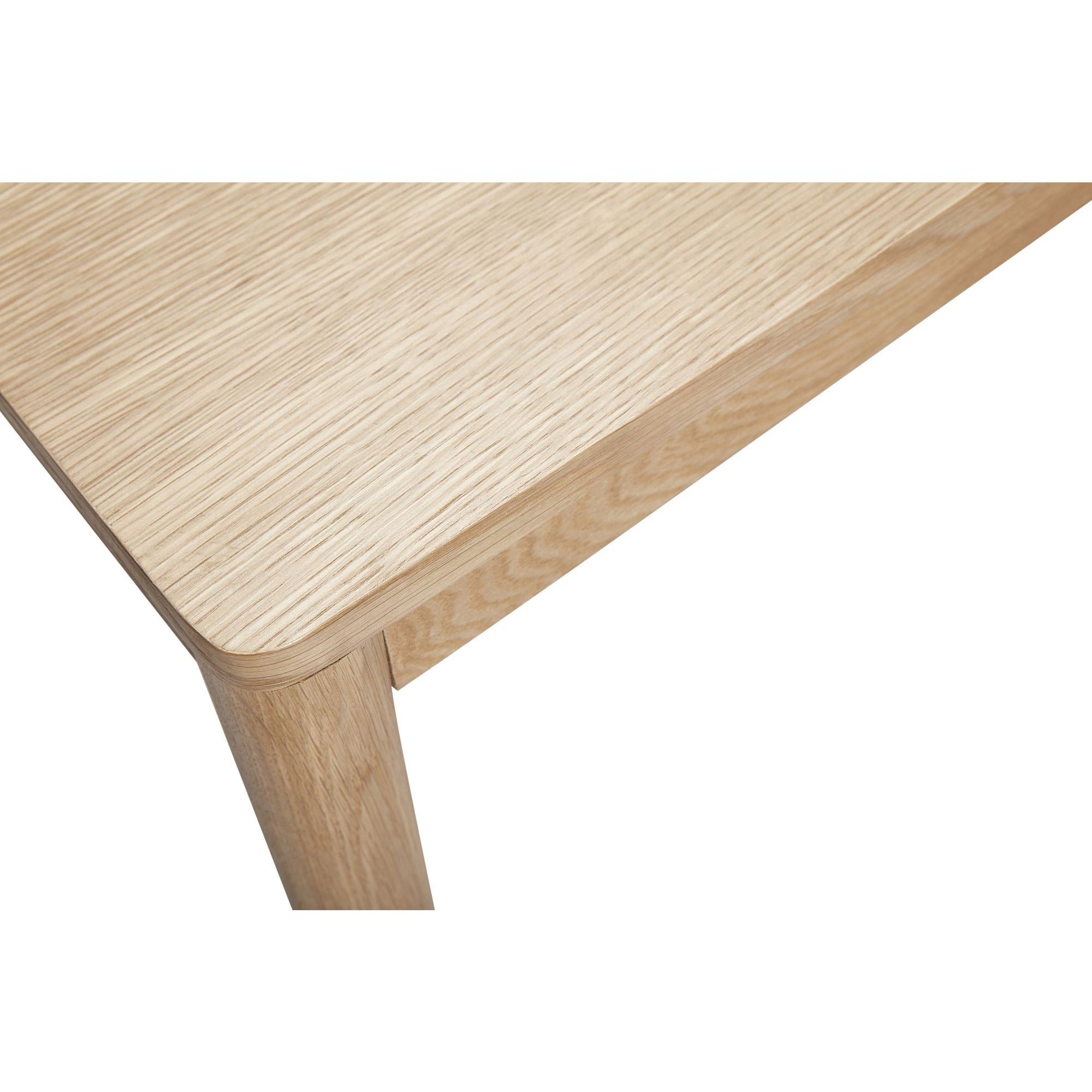  Acorn - Spisebord i egetræ 140 cm. fra Hübsch Interiør i Egetræ, Egefinér (Varenr: 880705)