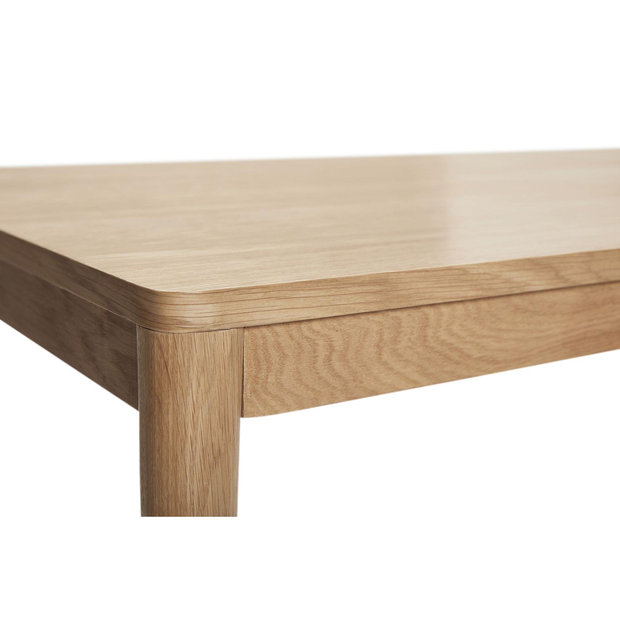  Acorn - Spisebord i egetræ 140 cm. fra Hübsch Interiør i Egetræ, Egefinér (Varenr: 880705)