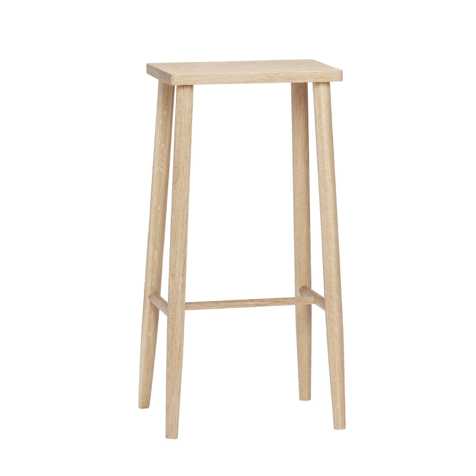 Barstol i egetræ fra Hübsch Interiør - 880513