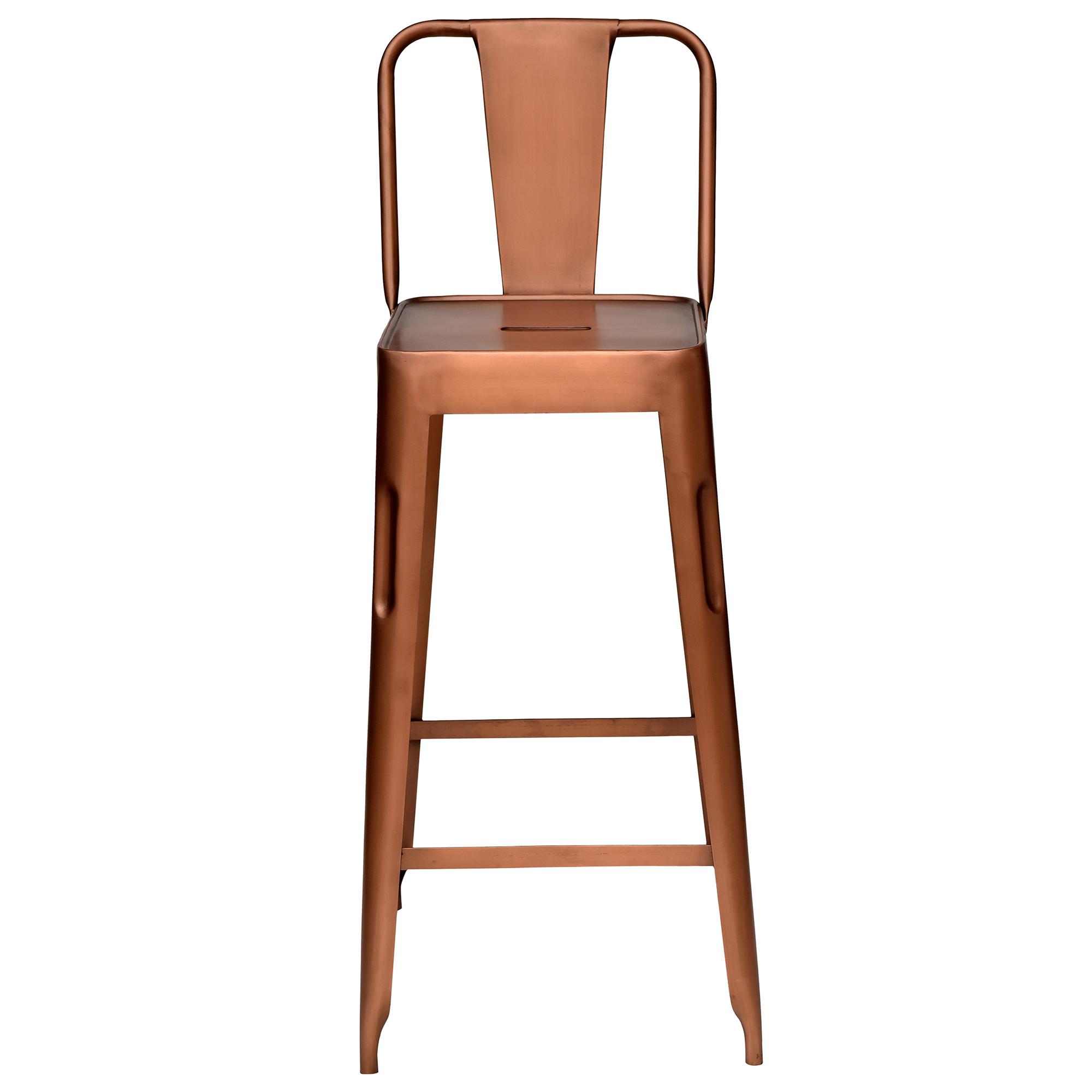  Høj barstol - Kobber fra Trademark Living i Jern (Varenr: M110005D)