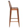  Høj barstol - Kobber fra Trademark Living i Jern (Varenr: M110005D)