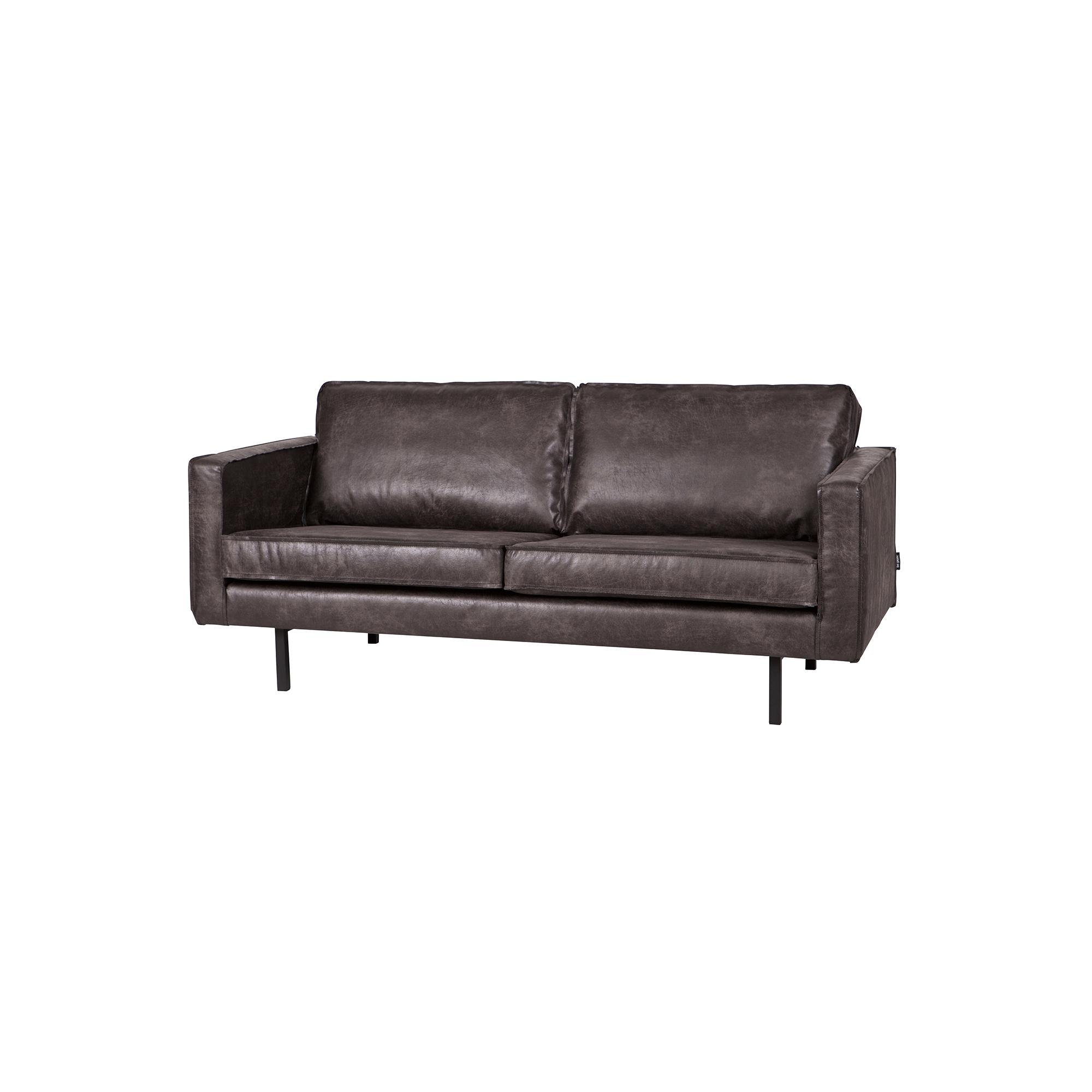  Rodeo 2,5-pers Sofa - Black fra BePureHome i Læder (Varenr: 378609-Z)